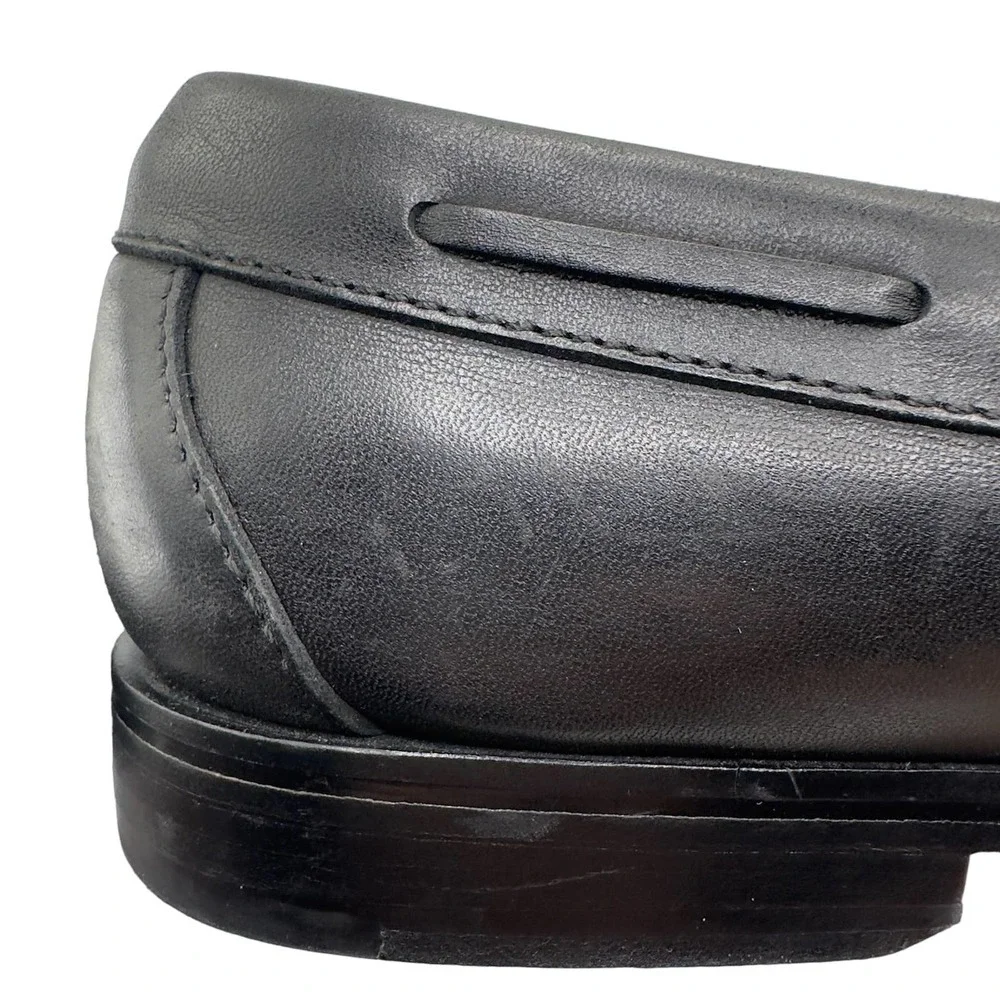 Cole Haan | Men | Matte Black Leather Kilted Tassel Loafers | Size 11 D